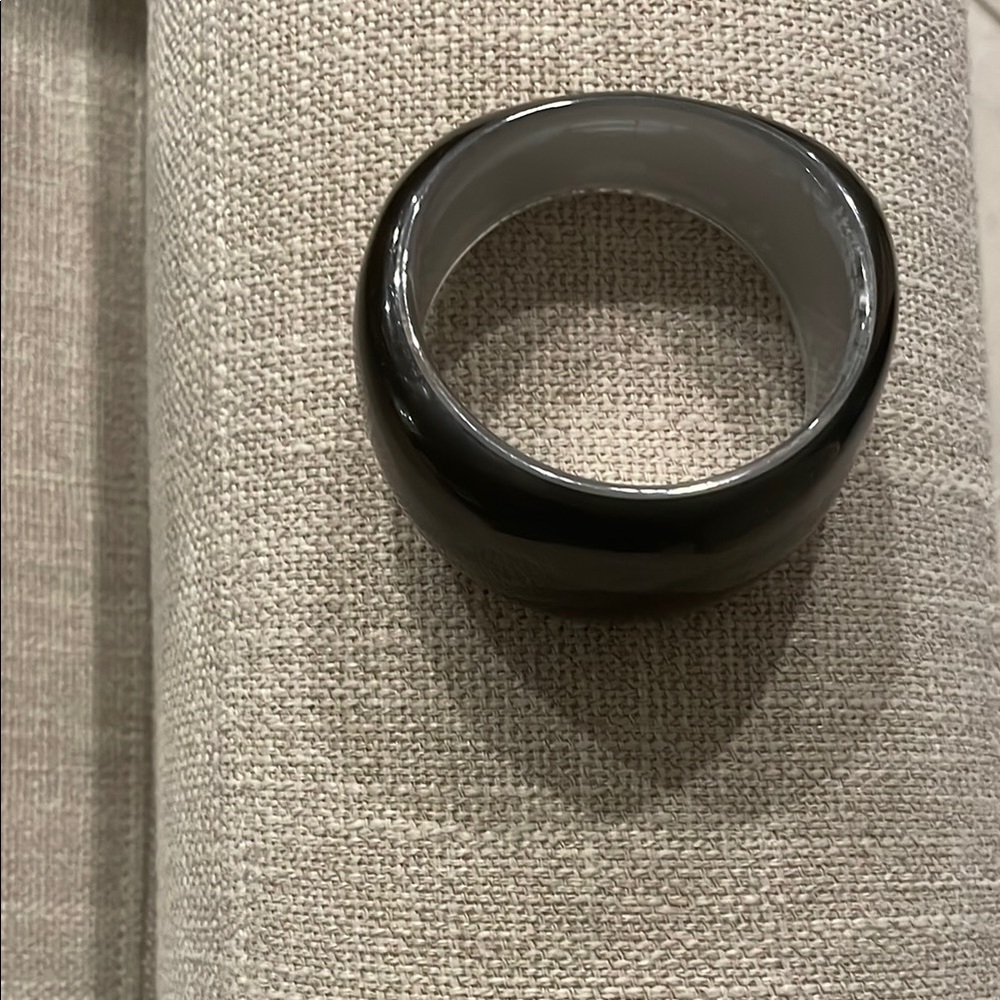 Elegant Black and Silver Bracelet